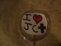 I Love Jesus Christ Button
