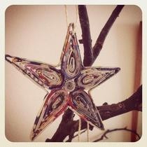 Christmas Ornaments Made With Recycled Paper