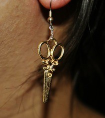 Vintage Scissor Earrings