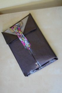 Gift Wrap Shaped Man's Suit