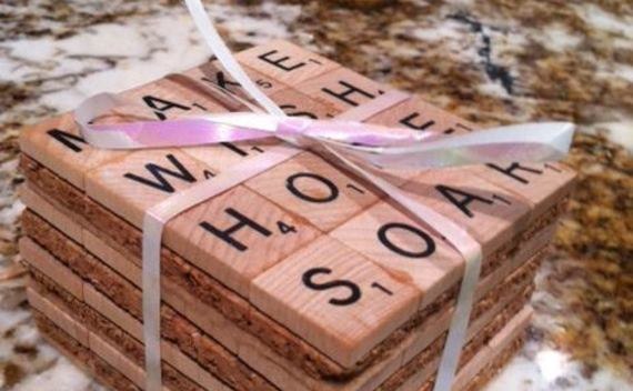 Scrabble Coasters