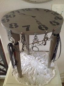 "Life's A Journey" Shabby Upcycled Side Table