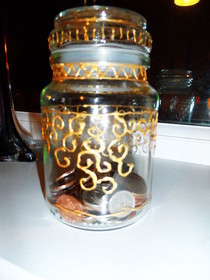Upcycled Jar Decorated