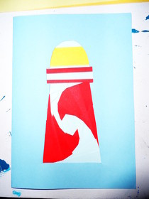 Iris Folding 'Light House' Paper Art