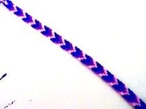 Friendship Bracelet: Blue, Purple, Pink