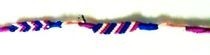 Mix Of Methods Friendship Bracelet: Blue, Purple, Pink