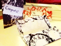 Reverse Doily Print Stationery