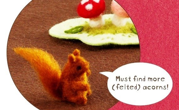 Felted Squirrel