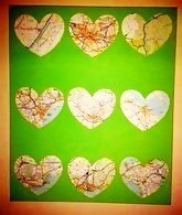 Map Art Canvas Green 9 Grid