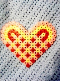 Hama Bead Heart