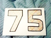 75th Birthday Card