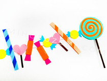 How To Make Fun Candy Garlands From Paper Scaps!