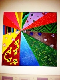 Colourful Canvas Painting
