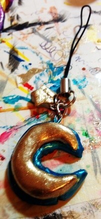 Blue Moon Phone Charm