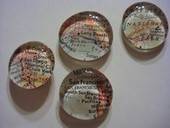 Map Marble Magnets