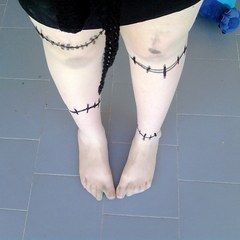 Diy Stitched Frankenstein Tights