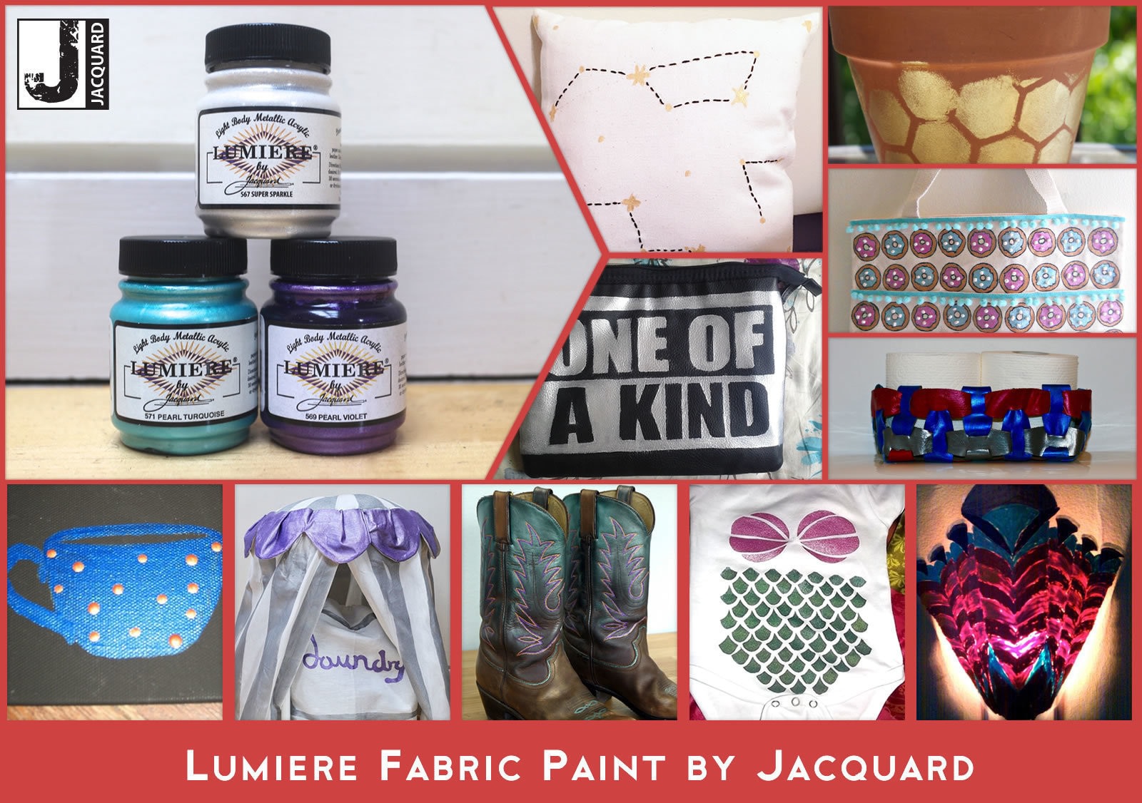 Lumiere fabric paint from Jacquard · Craft Test Sidekicks · Cut Out