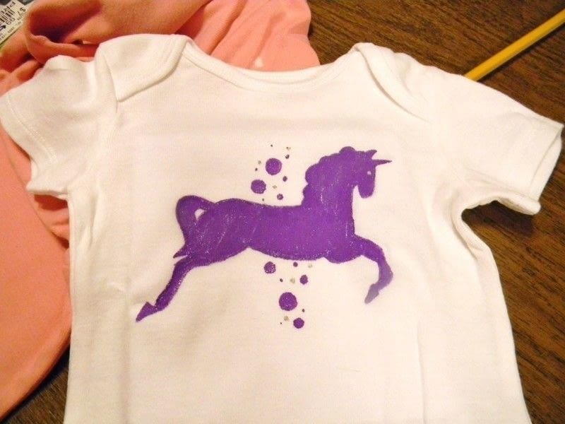 Customized Onesie · A Baby Onesie · Drawing and Decorating on Cut Out