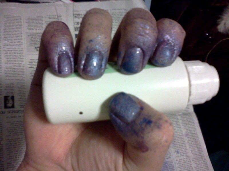 Splatter Paint Nail Art · How To Paint A Splatter Nail Manicure · Nail