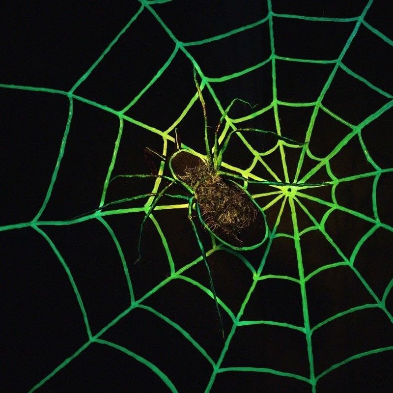 Glow In The Dark Spider Web · How To Make A Spiderweb · Construction on ...