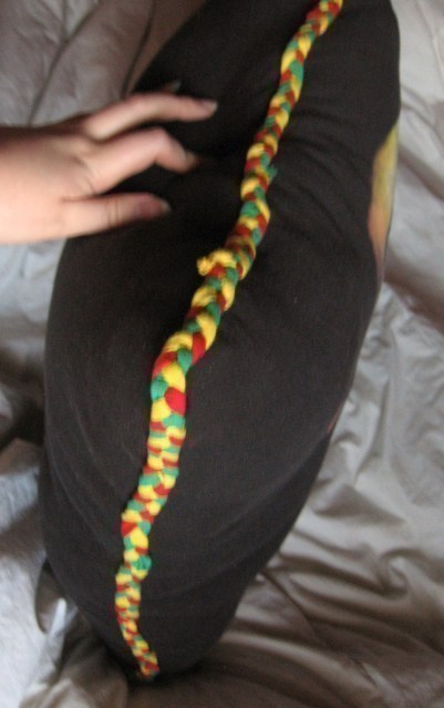 Tshirt Pillow W/ Braided Edge Â· How To Make A Recycled 