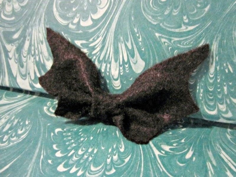 Cute Bat In Your Hair · A Bat Hair Clip · Sewing on Cut Out + Keep