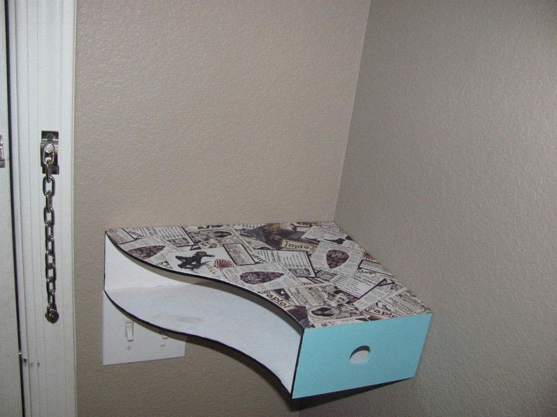 Diy Catch All Shelf · How To Make A Wall Shelf · Decoupage and