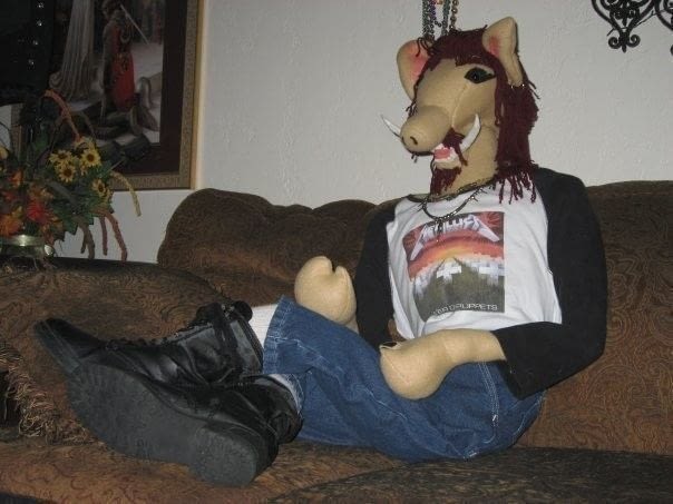 Hammy Faygar, The Heavy Metal Pig · A Pig Plushie · Sewing