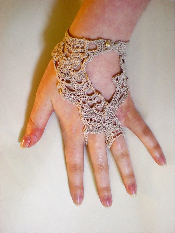 underwear crochet to how · Cut A Hand · Crochet Bracelet Crochet on Out Bracelet