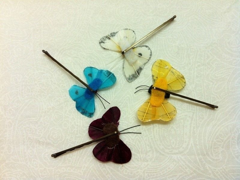 Butterfly Hair Pins · A Pin / Slide · Creation by Pam