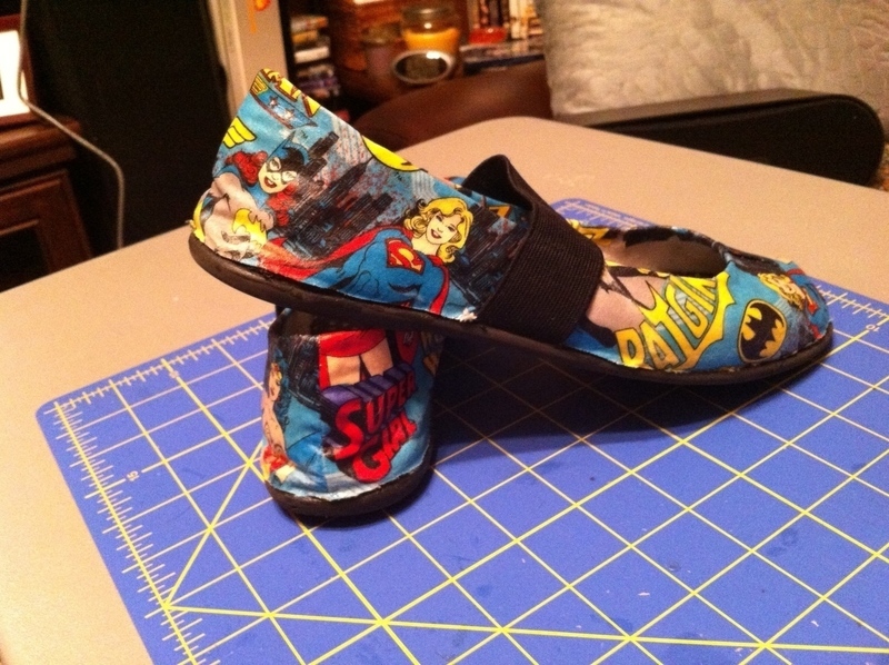 Comic Book Shoes · A Pair Of Decoupage Shoes Comic Book Shoes · A Pair Of Decoupage Shoes