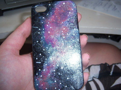 Quick and easy, we all love galaxy prints don't we?  .  Decorate a painted case in under 20 minutes by creating, stamping, and decorating with nail polish, nail polish, and nail polish. Creation posted by -. Difficulty: Easy. Cost: Absolutley free.