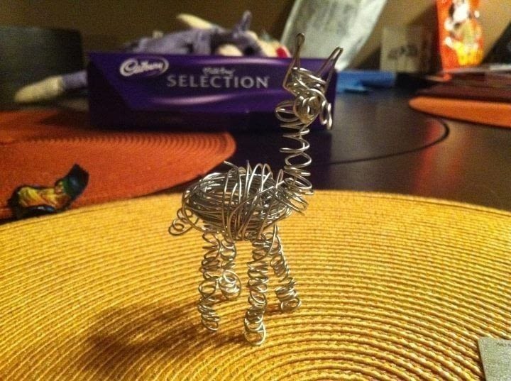 Copper Wire Figurines. · How To Make A Wire Model · Wirework on Cut Out
