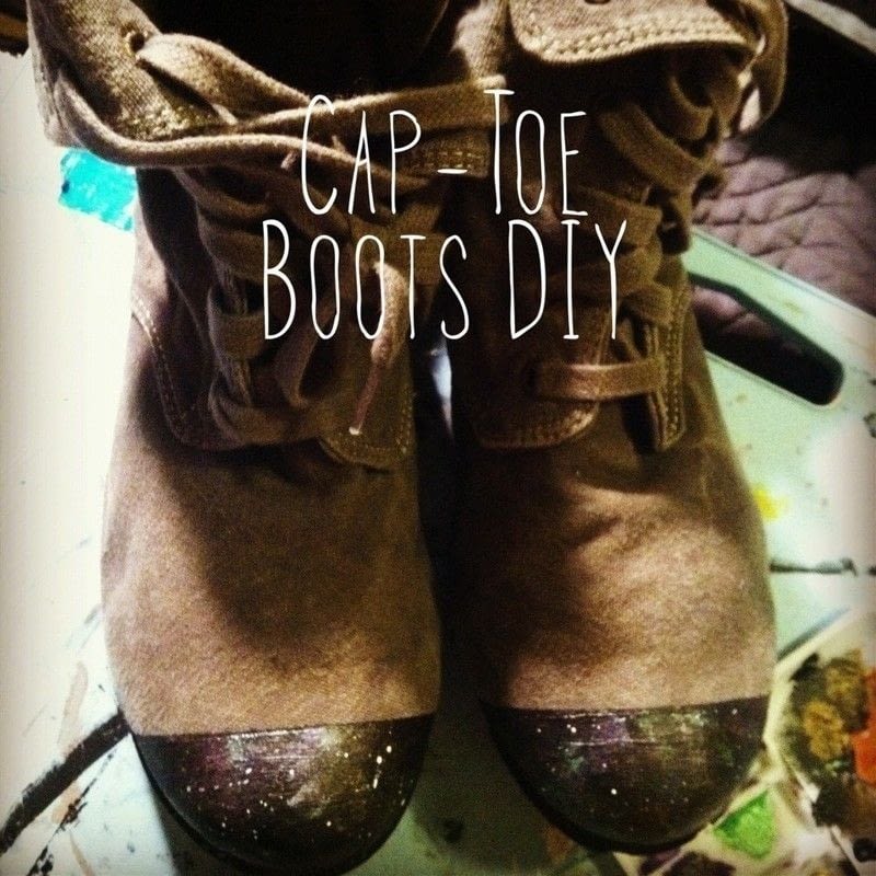 Diy Cap Toe Boots · How To Make A Boot · Decorating, Embellishing, and
