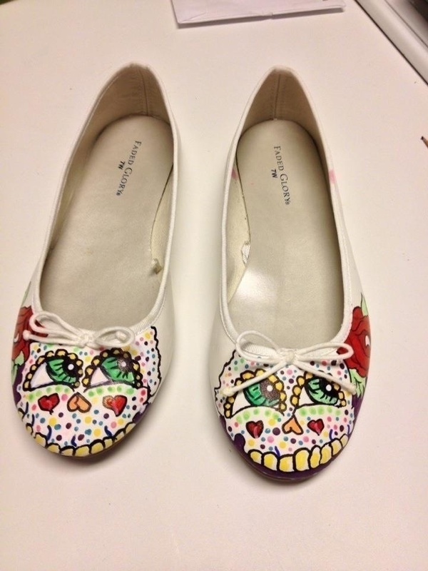 Day Of The Dead Shoes ) · A Pair Of Painted Shoes Day Of The Dead Shoes ) · A Pair Of Painted Shoes