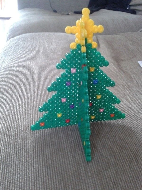 hama bead decorations xmas How 3 Christmas To D Bead Tree A Make Christmas · Hama