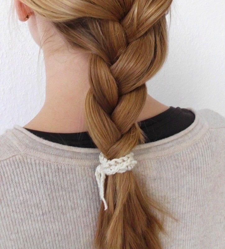 Crocheted Hair Ties · How To Make A Bobble / Tie · Crochet on Cut Out