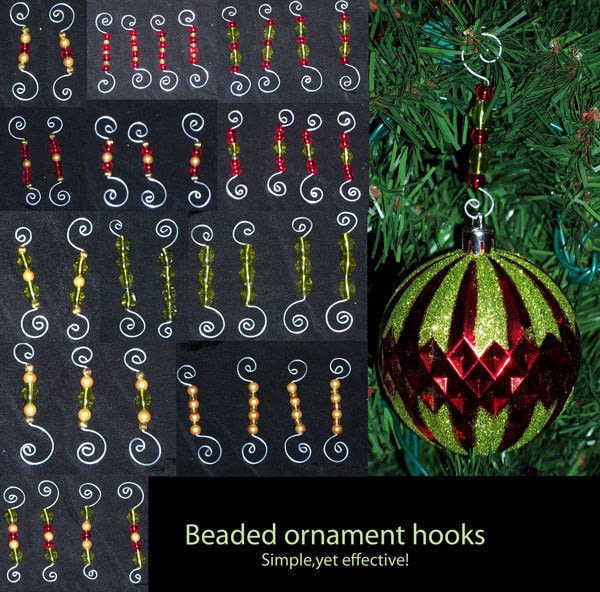 Beaded Ornament Hooks · A Bauble · Wirework on Cut Out + Keep