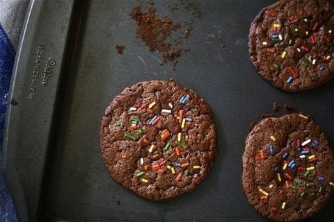 Bake your own Chocolate Hazelnut Cookies .  Free tutorial with pictures on how to bake a chocolate cookie in under 17 minutes by cooking and baking with sugar, sprinkles, and all purpose flour. Inspired by chocolate. Recipe posted by Joy P. Difficulty: Simple. Cost: Cheap. Steps: 3