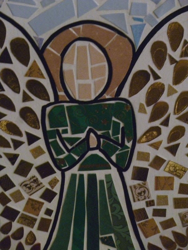 Angel Mosaic · How To Make A Piece Of Mosaic Art · Art, Drawing, and
