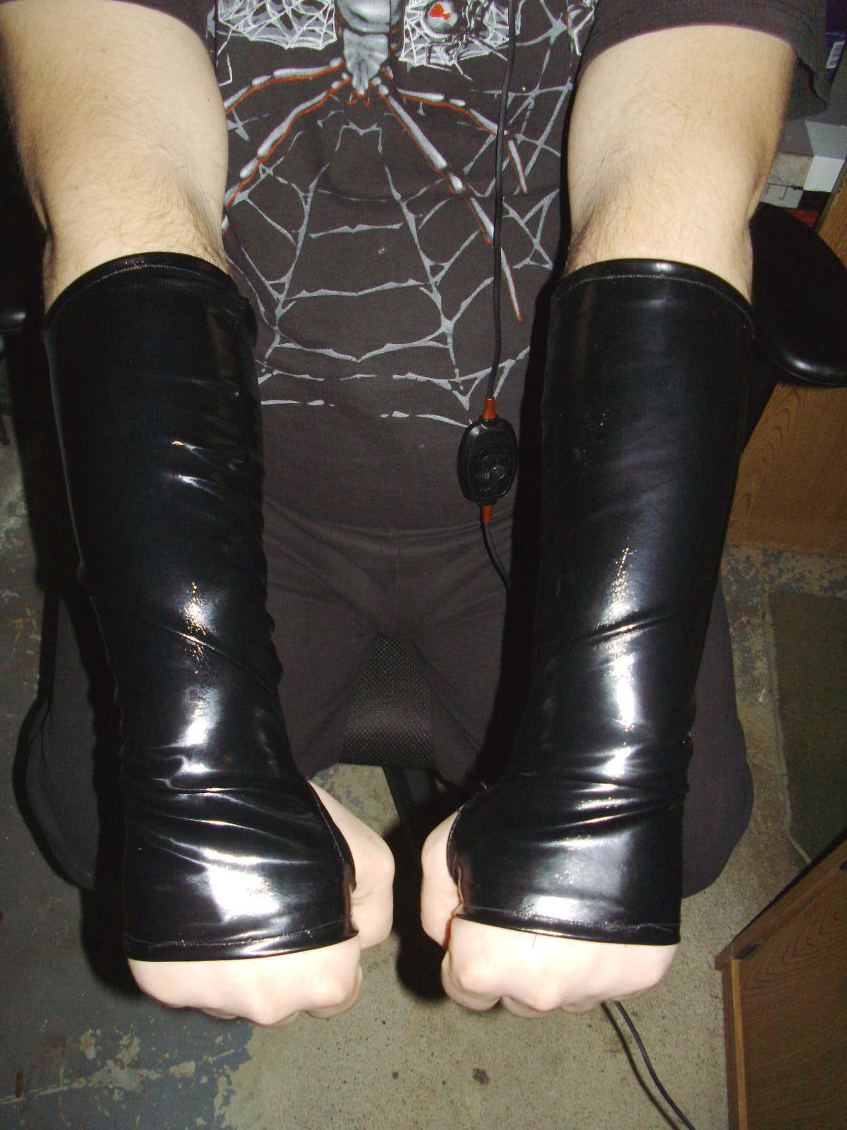 Pvc Arm Warmers · A Pair Of Leather Gloves · Needlework and Sewing on