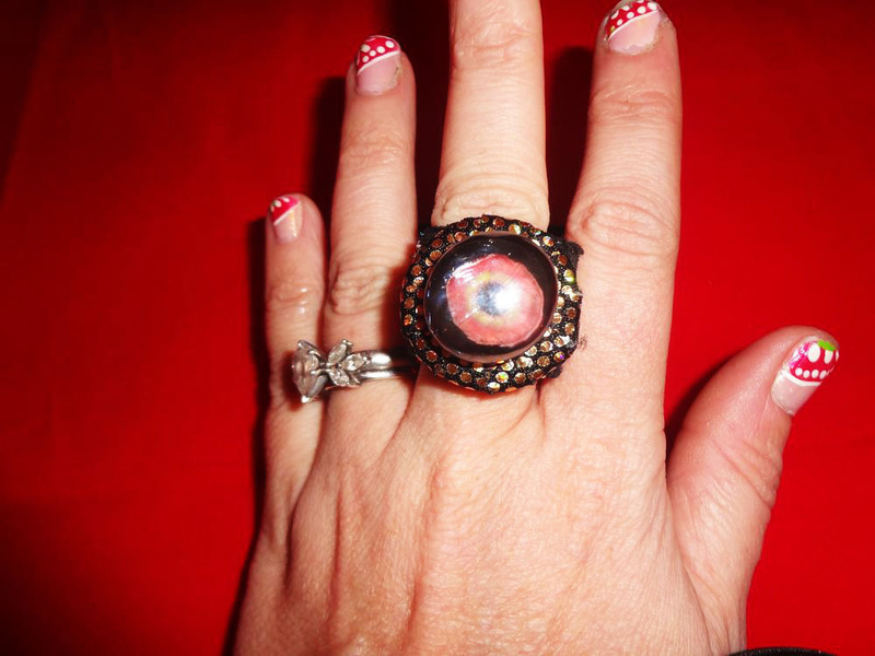 Eyeball Ever Seeing Watchful Eye Ring · A Cabochon Ring · Jewelry