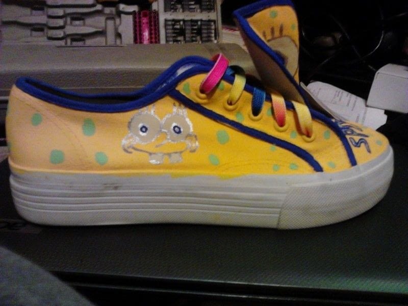 Spongebob Shoes Â· A Pair Of Character Shoes Â· Art, Drawing, and Decorating on Cut Out + Keep