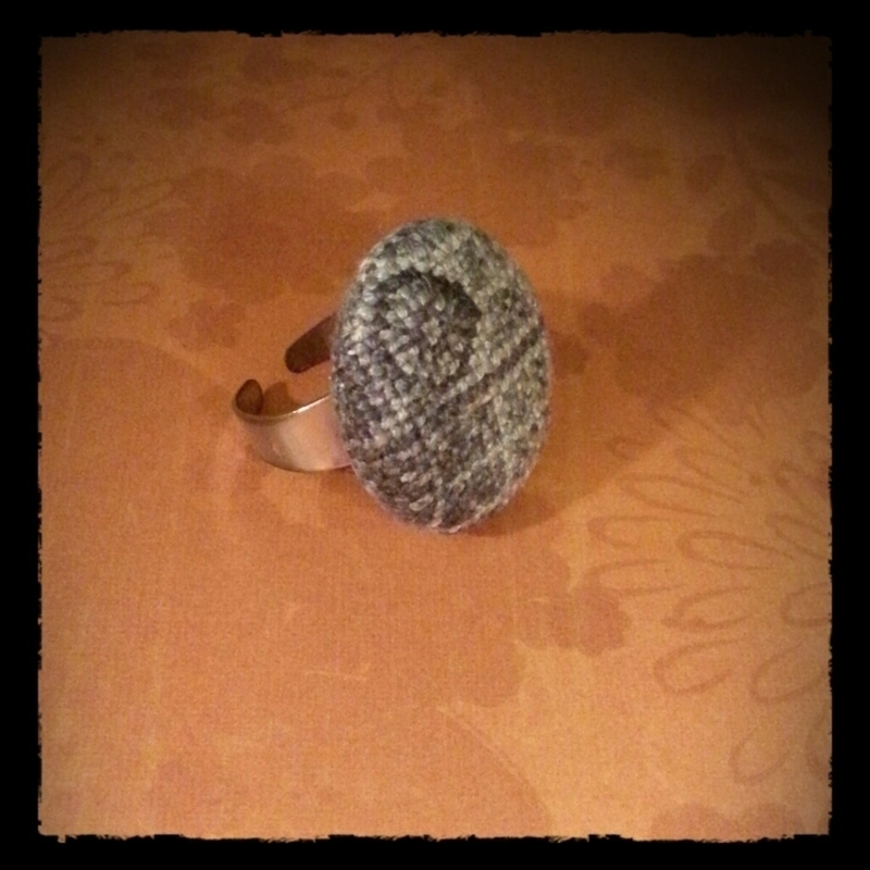 Geeky Cross Stitch Rings · A Fabric Ring · Jewelry Making and Cross