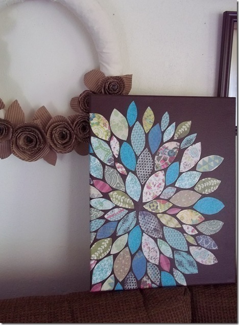 Paper Scraps Flower Wall Art · How To Create A Drawing Or Painting