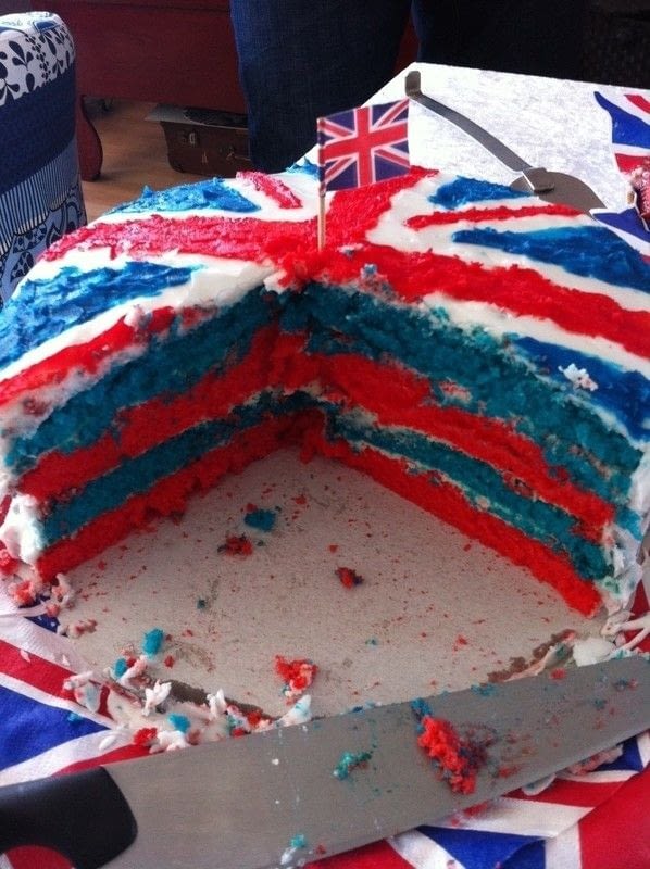 My Union Jack Themed Cake · A Flag Cake · Recipes on Cut Out + Keep