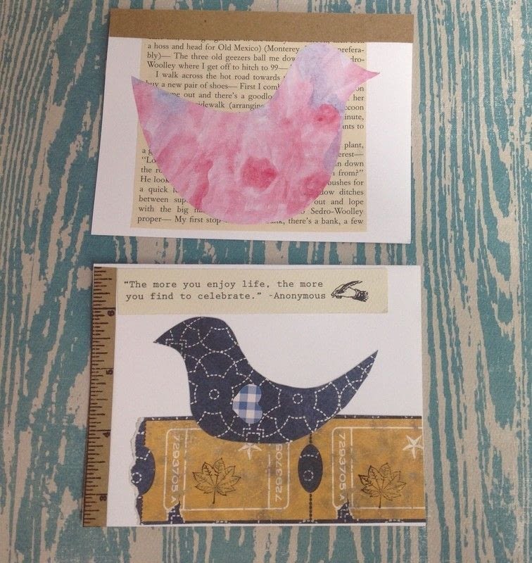 Bird Inspired Note Cards · A Notecard Letter · Papercraft on Cut Out + Keep