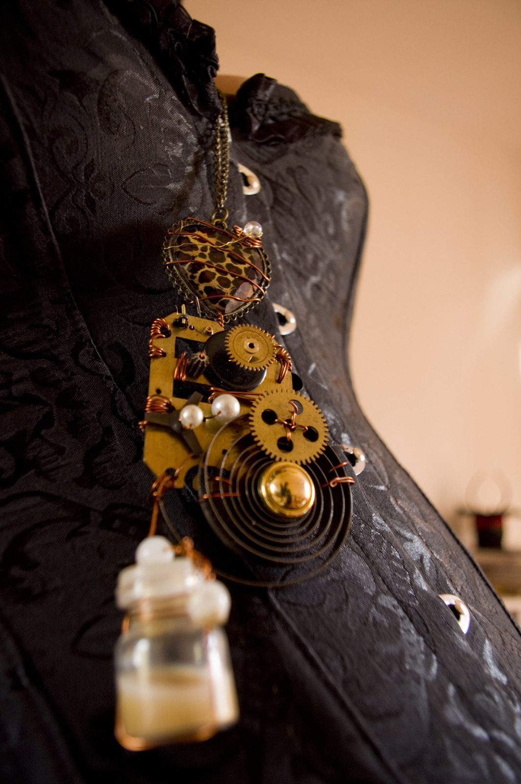 Time Traveller s Steampunk Necklace Hardware Necklace Jewelry