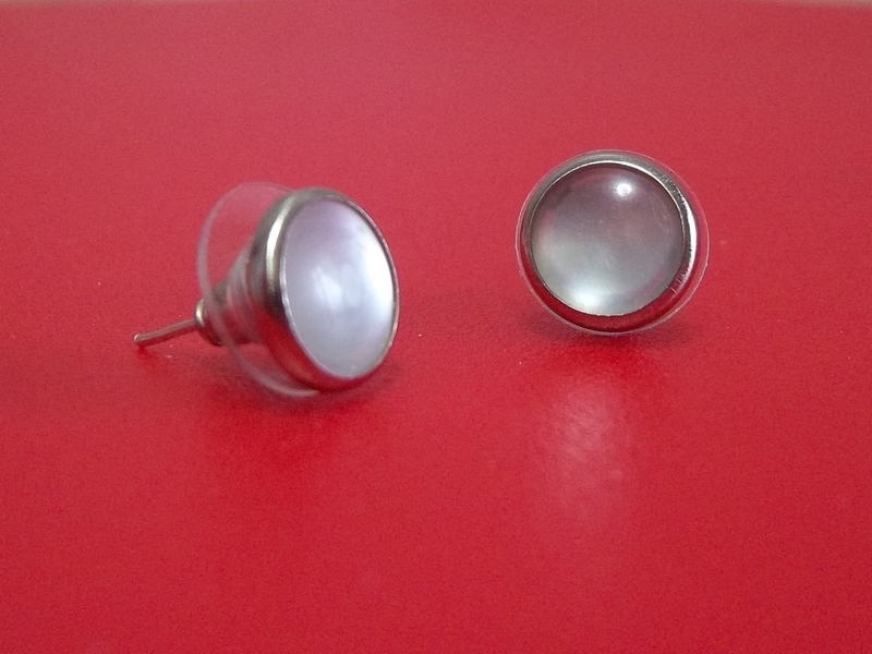 Stud Button Studs · How To Make A Pair Of Button Earrings · Jewelry on