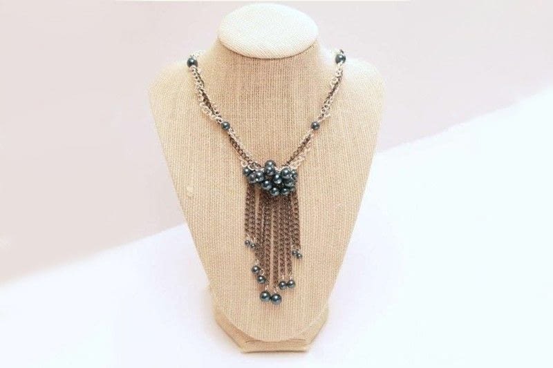 Pearl And Chain Fringe Necklace Diy · How To Make A Chain Necklace · Jewelry on Cut Out + Keep